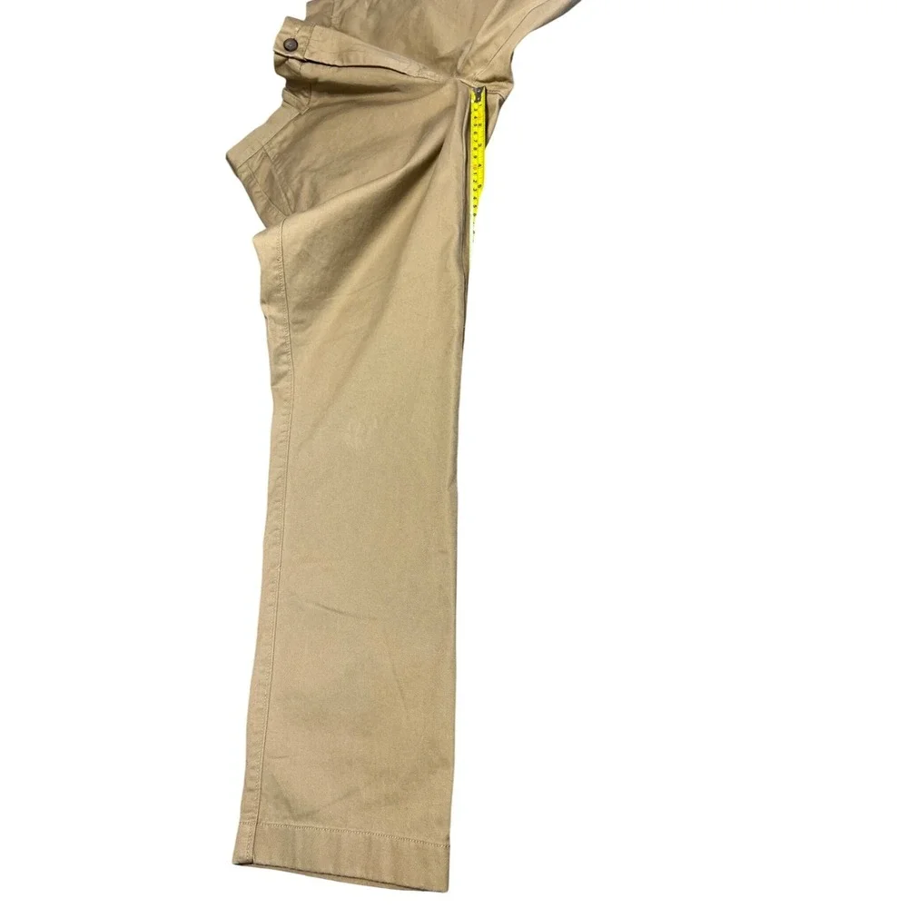 J Crew Factory Khakis Bleecker Chino‎ Pants Men W31 L30 Flat Front Dress Pants